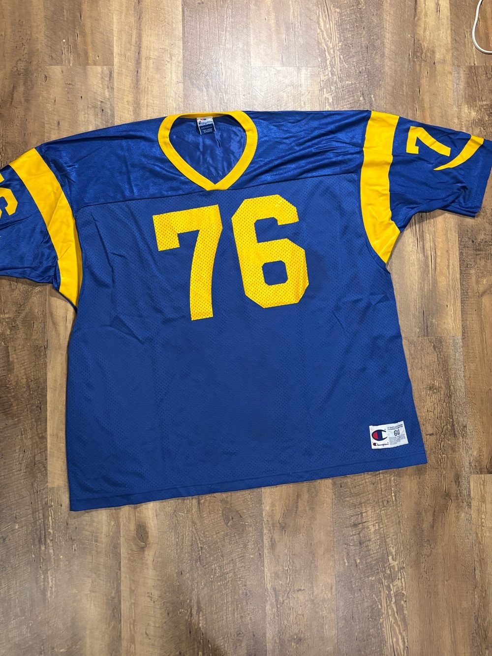 Vintage Los Angeles Rams #76 Champion Football 4XL Jersey